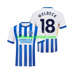 Brighton & Hove Albion Voetbalshirt WELBECK 18 Heren Thuis Tenue 2024-2025 Korte Mouw