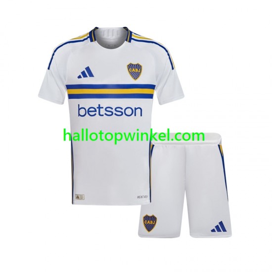 CA Boca Juniors Voetbalshirt Kleuters/Kids Uit Tenue 2024-2025 Korte Mouw