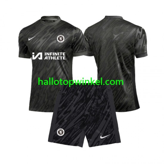 Chelsea Voetbalshirt Doelman Kleuters/Kids Uit Tenue 2024-2025 Korte Mouw