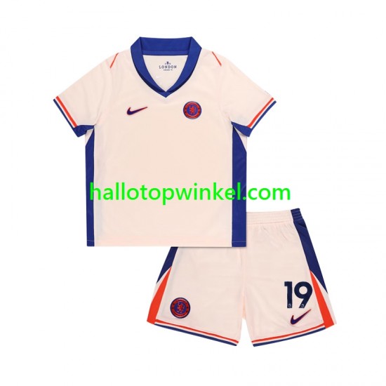 Chelsea Voetbalshirt Jadon Sancho 19 Kleuters/Kids Uit Tenue 2024-2025 Korte Mouw