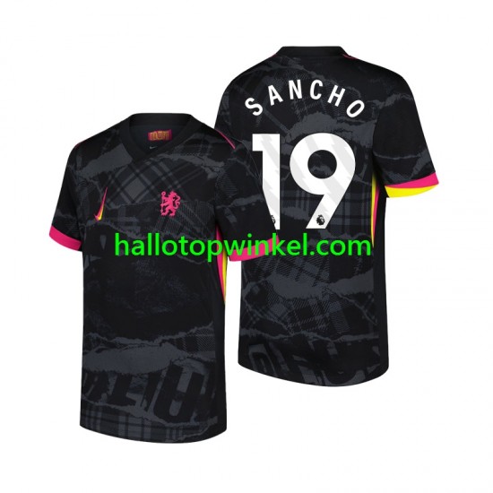 Chelsea Voetbalshirt Jadon Sancho 19 Heren Derde Tenue 2024-2025 Korte Mouw