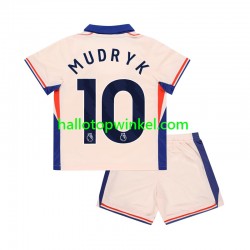 Chelsea Voetbalshirt Mychajlo Mudryk 10 Kleuters/Kids Uit Tenue 2024-2025 Korte Mouw