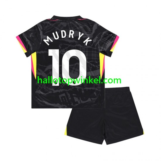 Chelsea Voetbalshirt Mychajlo Mudryk 10 Kleuters/Kids Derde Tenue 2024-2025 Korte Mouw