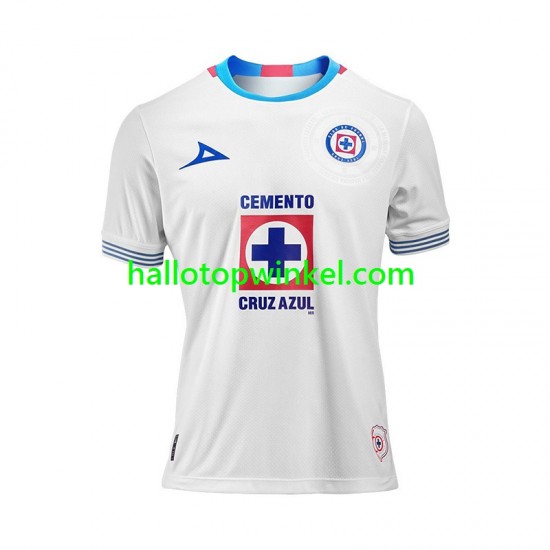 Cruz Azul Voetbalshirt Heren Uit Tenue 2024-2025 Korte Mouw