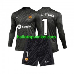 FC Barcelona Voetbalshirt Ter Stegen 1 Doelman Kleuters/Kids Derde Tenue 2024-2025 Lange Mouw