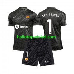 FC Barcelona Voetbalshirt Ter Stegen 1 Doelman Kleuters/Kids Derde Tenue 2024-2025 Korte Mouw