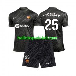 FC Barcelona Voetbalshirt Wojciech Szczesny 25 Doelman Kleuters/Kids Uit Tenue 2024-2025 Korte Mouw