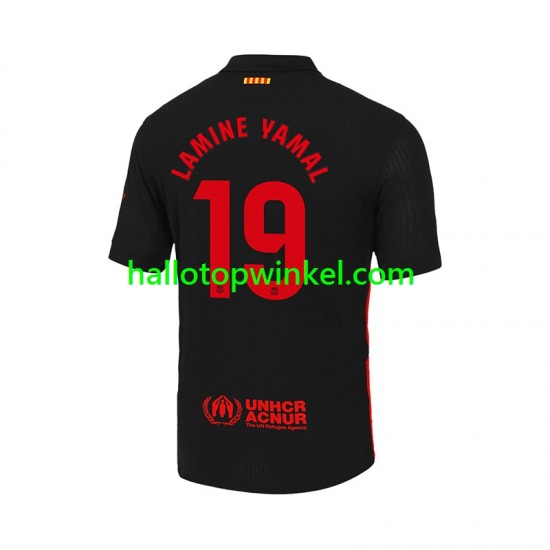 FC Barcelona Voetbalshirt LAMINE YAMAL 19 Heren Uit Tenue 2024-2025 Korte Mouw