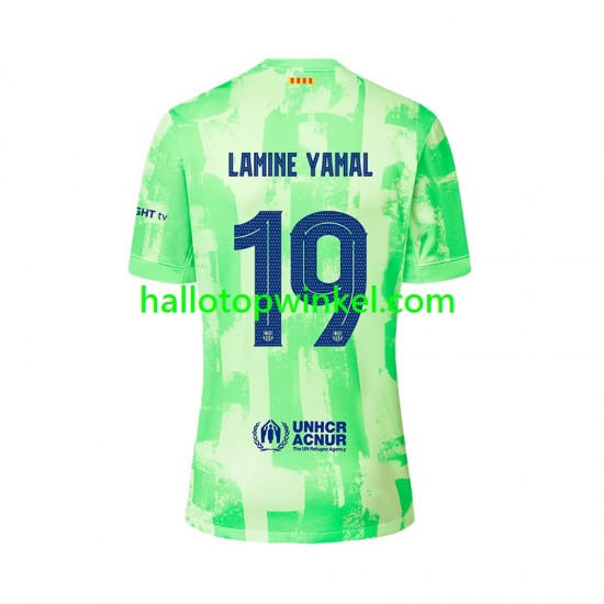 FC Barcelona Voetbalshirt LAMINE YAMAL 19 UCL Font Heren Derde Tenue 2024-2025 Korte Mouw