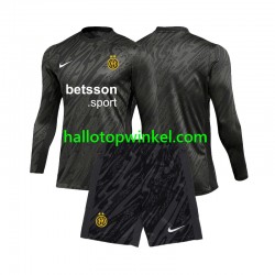 Inter Milan Voetbalshirt Doelman Kleuters/Kids Derde Tenue 2024-2025 Lange Mouw