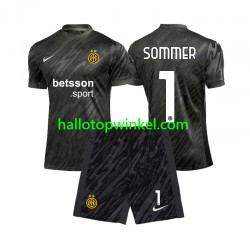 Inter Milan Voetbalshirt Yann Sommer 1 Doelman Kleuters/Kids Derde Tenue 2024-2025 Korte Mouw