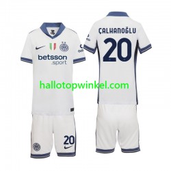 Inter Milan Voetbalshirt Hakan Calhanoglu 20 Kleuters/Kids Uit Tenue 2024-2025 Korte Mouw