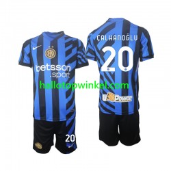 Inter Milan Voetbalshirt Hakan Calhanoglu 20 Kleuters/Kids Thuis Tenue 2024-2025 Korte Mouw