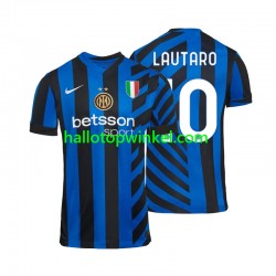 Inter Milan Voetbalshirt Lautaro 10 Heren Thuis Tenue 2024-2025 Korte Mouw