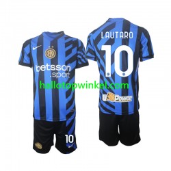 Inter Milan Voetbalshirt Lautaro 10 Kleuters/Kids Thuis Tenue 2024-2025 Korte Mouw