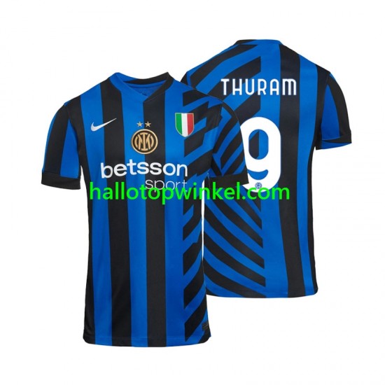 Inter Milan Voetbalshirt Marcus Thuram 9 Heren Thuis Tenue 2024-2025 Korte Mouw