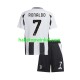 Juventus Voetbalshirt Cristiano Ronaldo 7 Kleuters/Kids Thuis Tenue 2024-2025 Korte Mouw