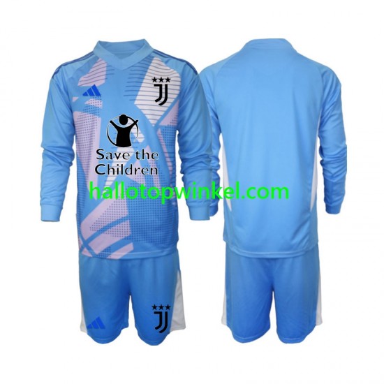 Juventus Voetbalshirt Doelman Kleuters/Kids Thuis Tenue 2024-2025 Lange Mouw