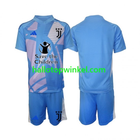 Juventus Voetbalshirt Doelman Kleuters/Kids Thuis Tenue 2024-2025 Korte Mouw