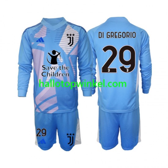 Juventus Voetbalshirt Michele Di Gregorio 29 Doelman Kleuters/Kids Vierde Tenue 2024-2025 Lange Mouw