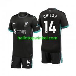 Liverpool Voetbalshirt Chiesa 14 Kleuters/Kids Uit Tenue 2024-2025 Korte Mouw