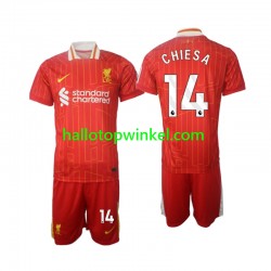 Liverpool Voetbalshirt Chiesa 14 Kleuters/Kids Thuis Tenue 2024-2025 Korte Mouw