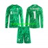Liverpool Voetbalshirt Alisson Becker 1 Doelman Kleuters/Kids Uit Tenue 2024-2025 Lange Mouw