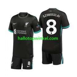 Liverpool Voetbalshirt Szoboszlai 8 Kleuters/Kids Uit Tenue 2024-2025 Korte Mouw