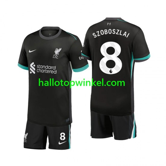 Liverpool Voetbalshirt Szoboszlai 8 Kleuters/Kids Uit Tenue 2024-2025 Korte Mouw