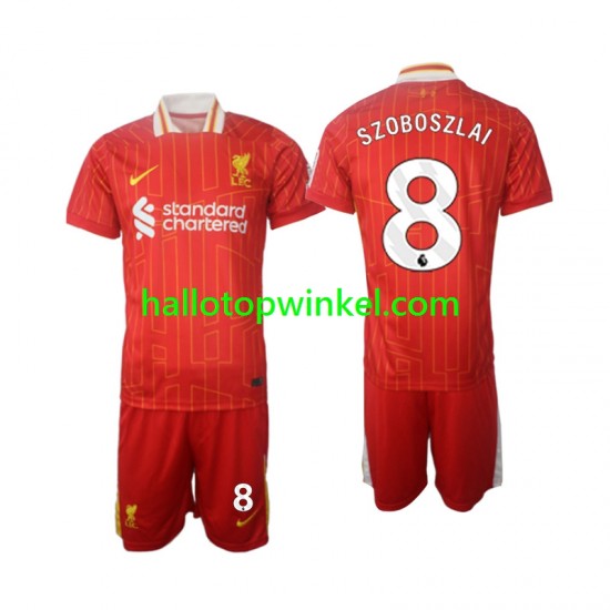 Liverpool Voetbalshirt Szoboszlai 8 Kleuters/Kids Thuis Tenue 2024-2025 Korte Mouw
