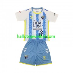 Málaga CF Voetbalshirt Kleuters/Kids Thuis Tenue 2024-2025 Korte Mouw