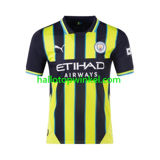 Manchester City Voetbalshirt Heren Uit Tenue 2024-2025 Korte Mouw