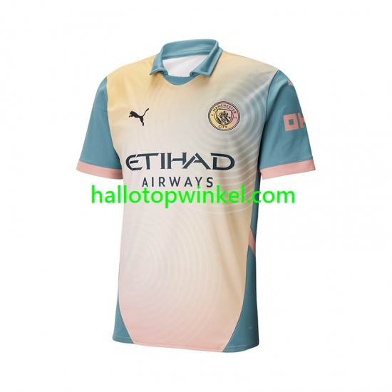 Manchester City Voetbalshirt Heren Vierde Tenue 2024-2025 Korte Mouw