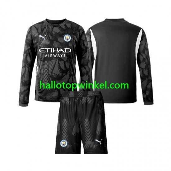 Manchester City Voetbalshirt Doelman Kleuters/Kids Vierde Tenue 2024-2025 Lange Mouw