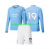 Manchester City Voetbalshirt Gundogan 19 Kleuters/Kids Thuis Tenue 2024-2025 Lange Mouw