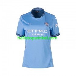 Manchester City Voetbalshirt Dames Thuis Tenue 2024-2025 Korte Mouw