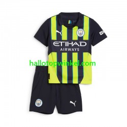 Manchester City Voetbalshirt Kleuters/Kids Uit Tenue 2024-2025 Korte Mouw