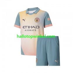 Manchester City Voetbalshirt Kleuters/Kids Vierde Tenue 2024-2025 Korte Mouw