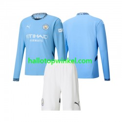 Manchester City Voetbalshirt Kleuters/Kids Thuis Tenue 2024-2025 Lange Mouw
