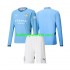 Manchester City Voetbalshirt Kleuters/Kids Thuis Tenue 2024-2025 Lange Mouw