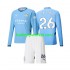 Manchester City Voetbalshirt Savinho 26 Kleuters/Kids Thuis Tenue 2024-2025 Lange Mouw