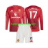Manchester United Voetbalshirt Alejandro Garnacho 17 Kleuters/Kids Thuis Tenue 2024-2025 Lange Mouw