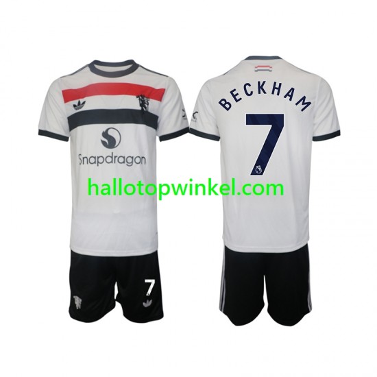 Manchester United Voetbalshirt Beckham 7 Kleuters/Kids Derde Tenue 2024-2025 Korte Mouw