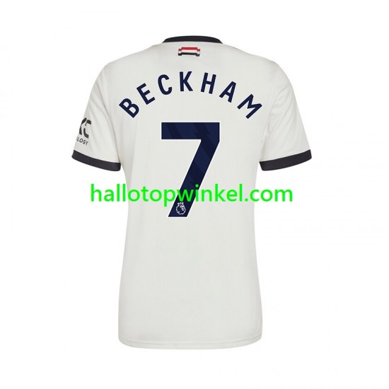 Manchester United Voetbalshirt Beckham 7 Heren Derde Tenue 2024-2025 Korte Mouw