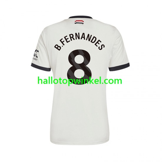 Manchester United Voetbalshirt Bruno Fernandes 8 Heren Derde Tenue 2024-2025 Korte Mouw