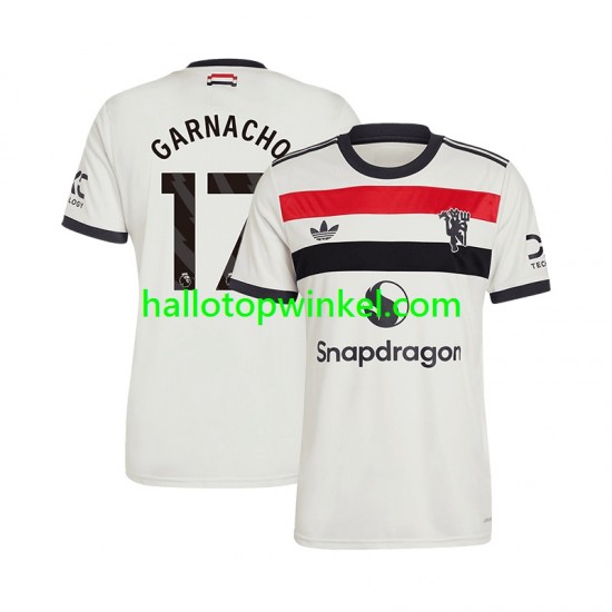 Manchester United Voetbalshirt GARNACHO 17 Heren Derde Tenue 2024-2025 Korte Mouw