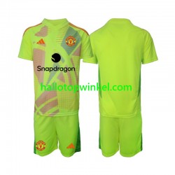 Manchester United Voetbalshirt Doelman Kleuters/Kids Uit Tenue 2024-2025 Korte Mouw