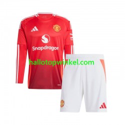 Manchester United Voetbalshirt Kleuters/Kids Thuis Tenue 2024-2025 Lange Mouw