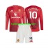 Manchester United Voetbalshirt Marcus Rashford 10 Kleuters/Kids Thuis Tenue 2024-2025 Lange Mouw
