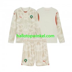Marokko Voetbalshirt Doelman Kleuters/Kids Uit Tenue 2024 Lange Mouw
